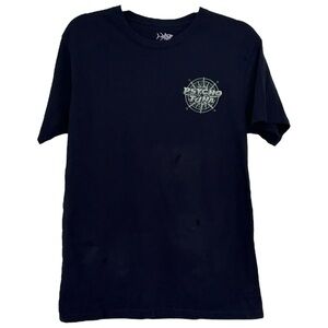 Psycho Tuna Men's Navy Graphic Short‎ Sleeve Tee Shirt  Sz M